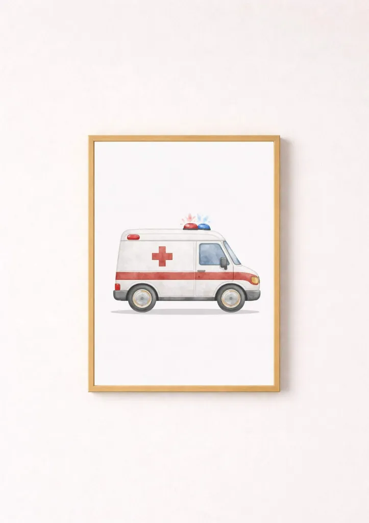 affiche-chambre-enfant-ambulance.webp