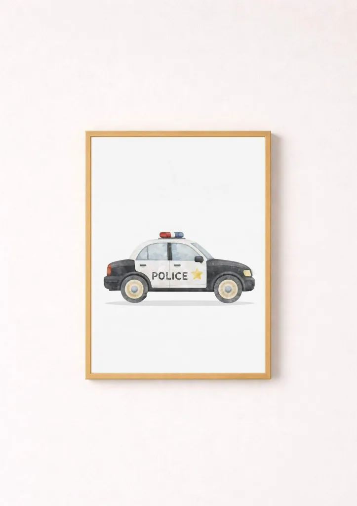 affiche-chambre-enfant-voiture-police.webp
