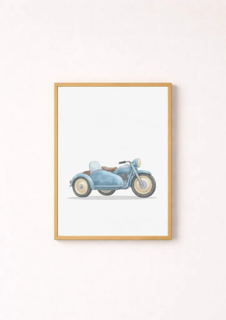 affiche-chambre-enfant-moto-side-car.webp