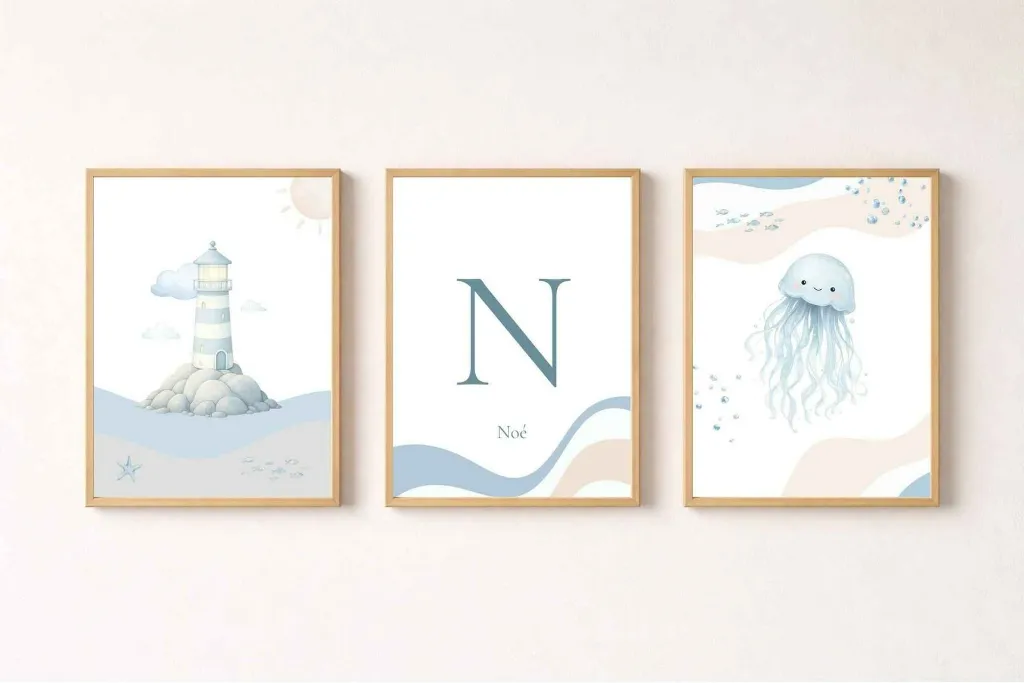 affiche-murale-decoration-enfant-triptyque-animaux-marins-3.webp