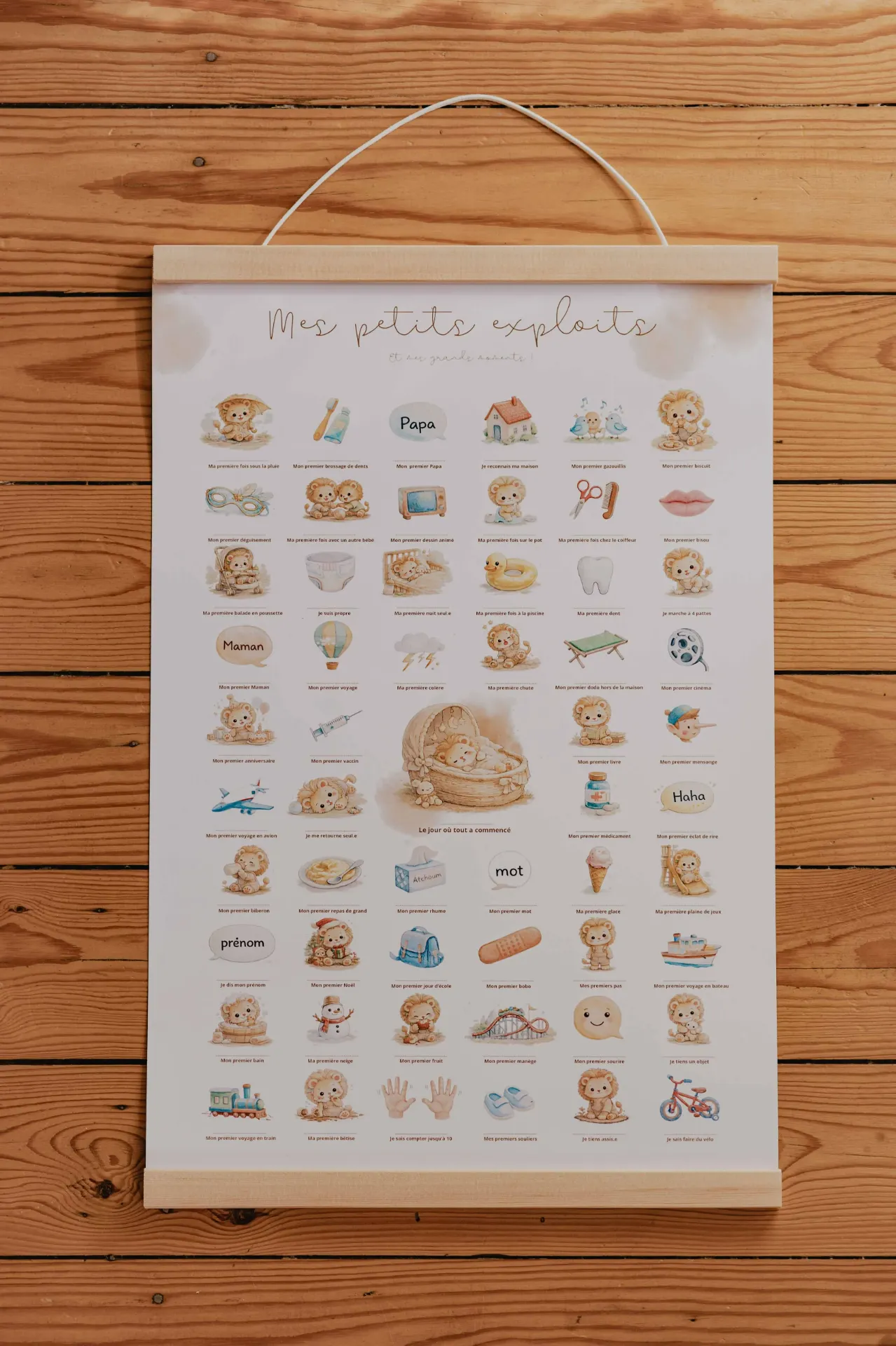 Mes petits exploits - Lion (30 x 40 cm)