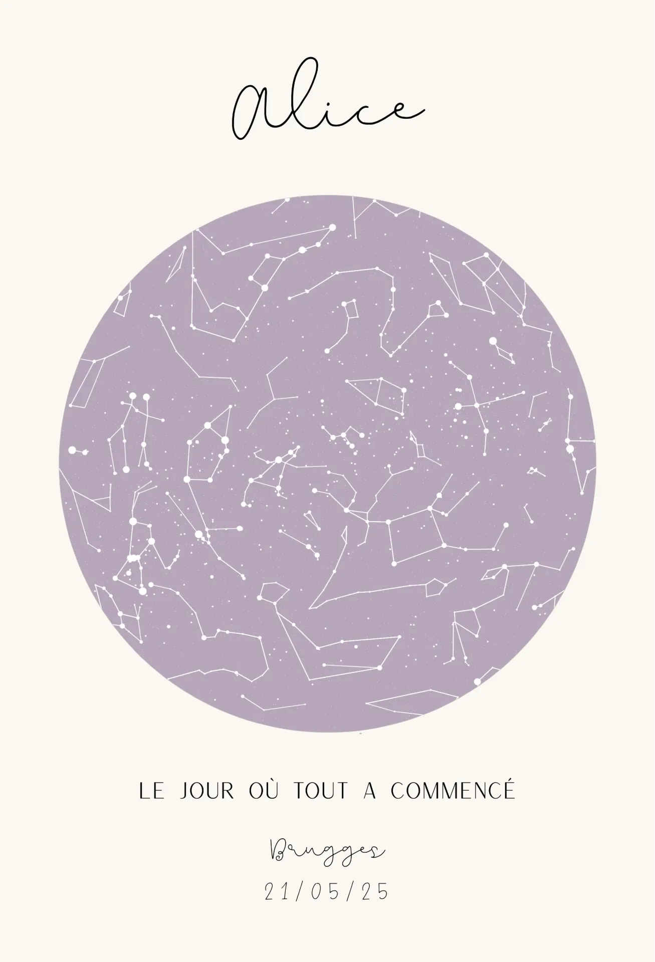 Mon ciel à moi - Mauve