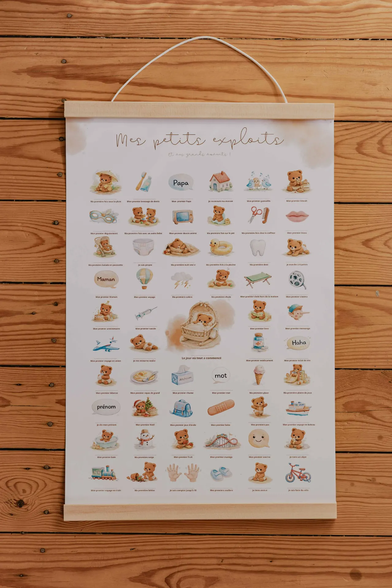 Mes petits exploits - Ourson (29,7 x 42, Tampon)