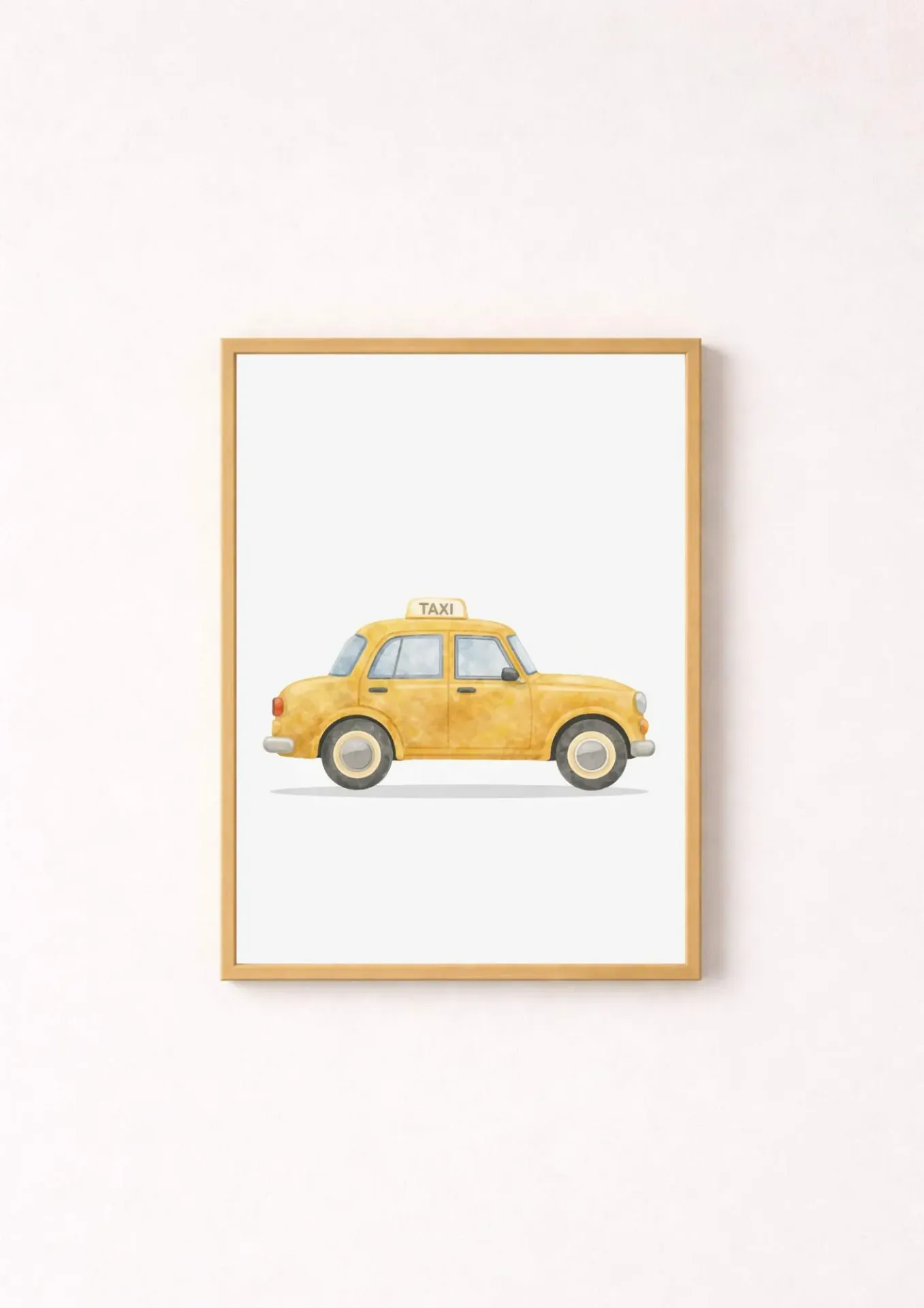 Affiche murale - Voiture Taxi