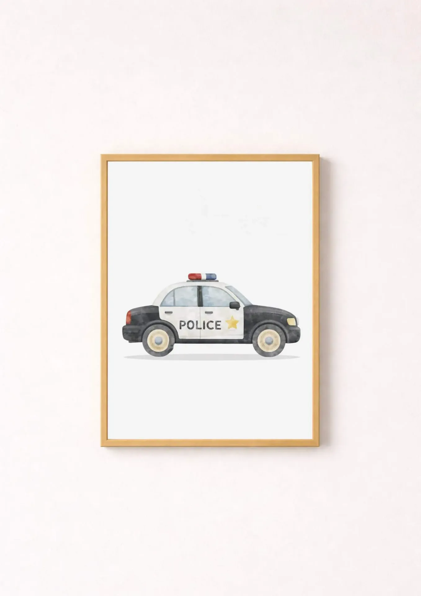 Affiche murale - Voiture Police